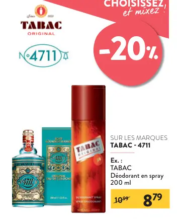 Offre: Déodorant en spray