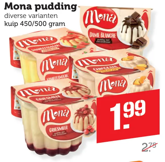 Aanbieding: Mona pudding