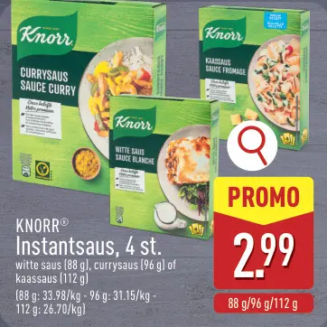 Promotie: Instantsaus