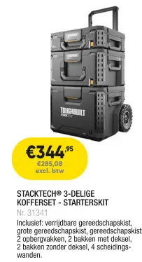 Promotie: Stacktech® 3-delige kofferset - starterskit