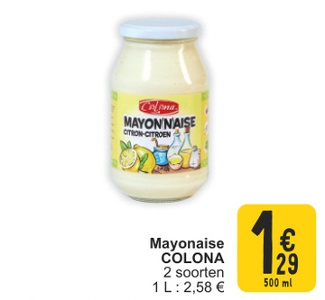 Aanbieding: Mayonaise COLONA