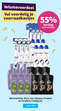 Aanbieding: Alle Andrélon, Dove, Axe, Rexona, Prodent en