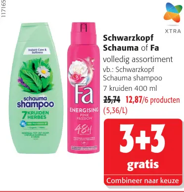 Promotie: Schauma shampoo of Fa