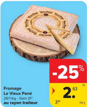Offre: Le Vieux Pané Fromage