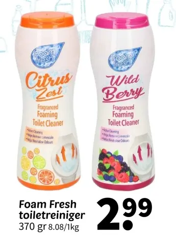 Promotie: Foam Fresh toiletreiniger