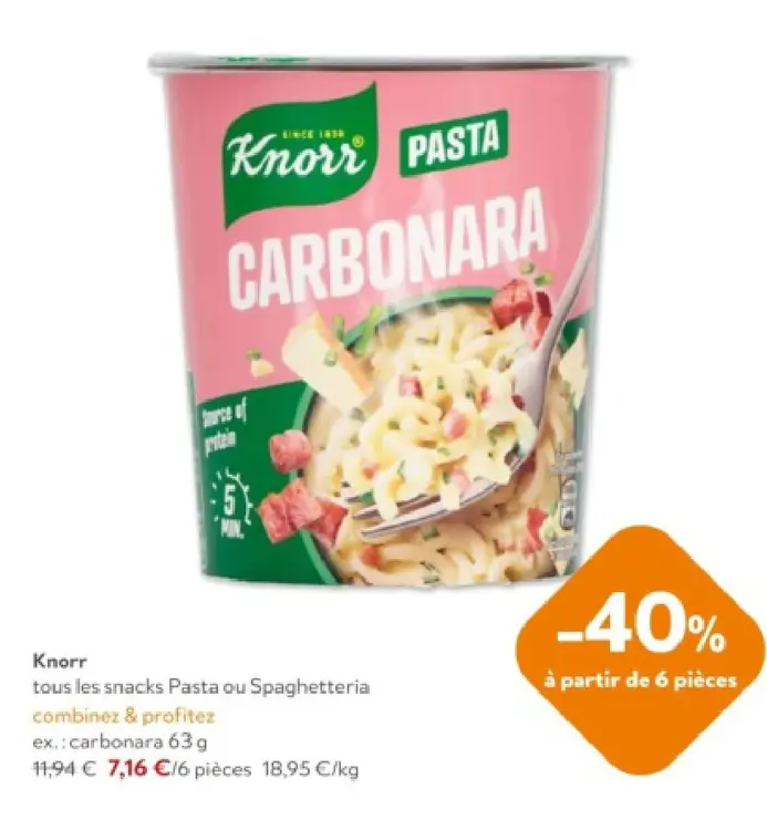 Offre: Knorr Pasta
