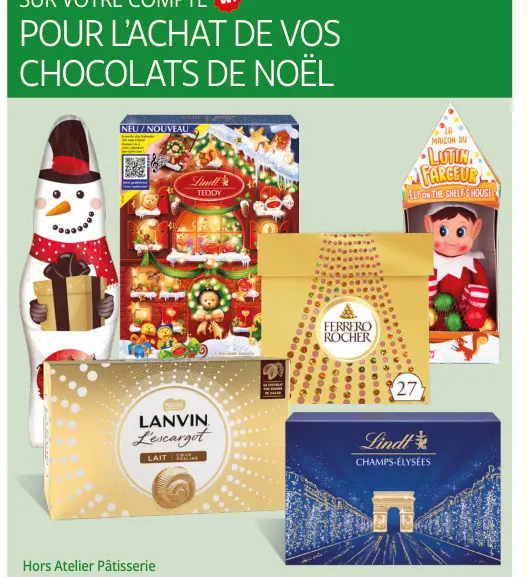 Promotie: Chocolats de Noël