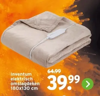 Aanbieding: elektrisch omslagdeken