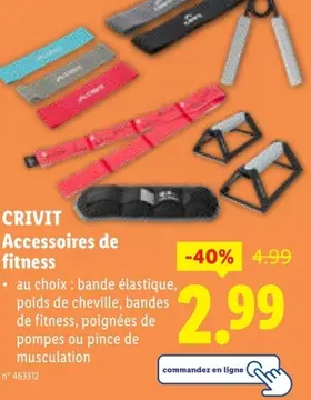 Offre: CRIVIT Accessoires de fitness