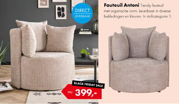 Aanbieding: Fauteuil Antoni Trendy fauteuil