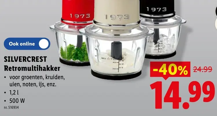 Promotie: SILVERCREST Retromultihakker