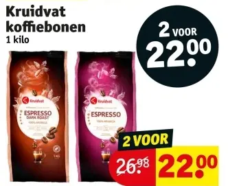 Promotie: Kruidvat koffiebonen