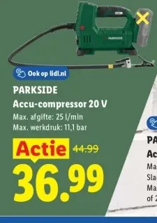 Aanbieding: Accu-compressor 20 V