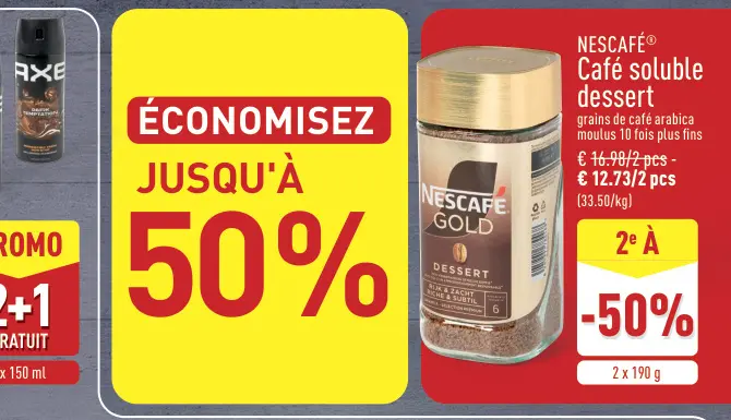 Offre: Café soluble dessert