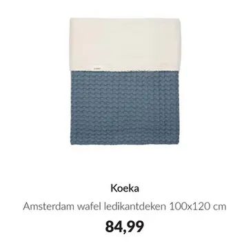 Aanbieding: Amsterdam wafel ledikantdeken