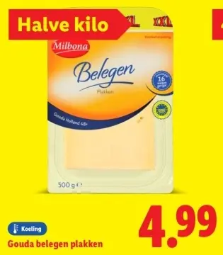 Aanbieding: Gouda belegen plakken