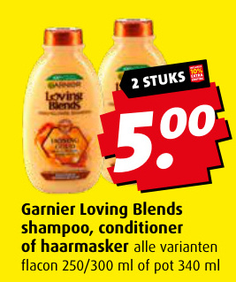 Aanbieding: Garnier Loving Blends shampoo, conditioner of haarmasker