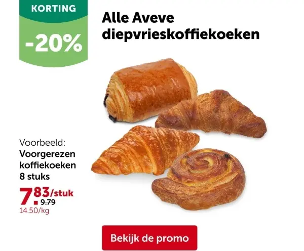 Promotie: diepvrieskoffiekoeken