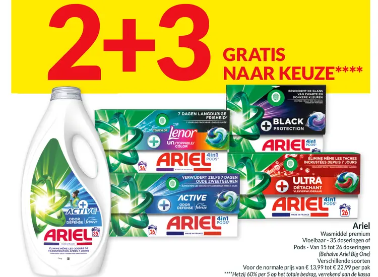 Promotie: Ariel Wasmiddel premium