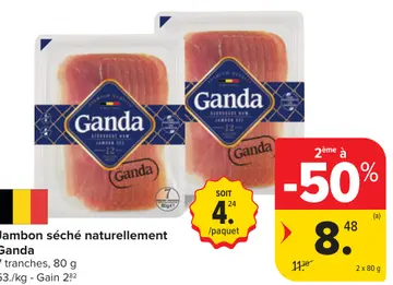 Offre: Jambon séché naturellement