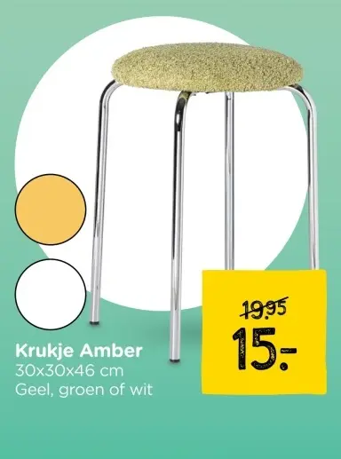Aanbieding: Krukje Amber