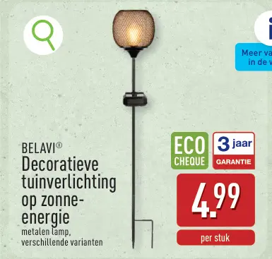 Promotie: Decoratieve tuinverlichting op zonne-energie