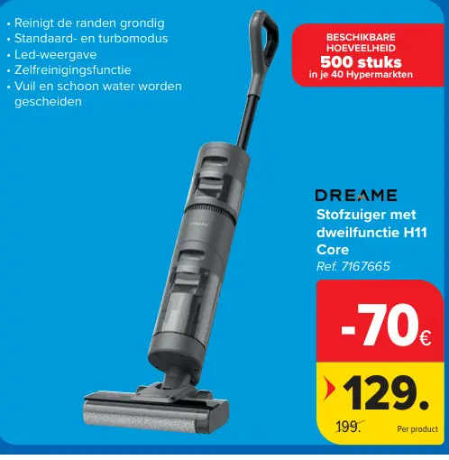Promotie: Stofzuiger met dweilfunctie H11 Core