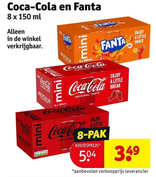 Aanbieding: Coca-Cola en Fanta