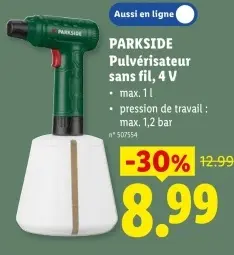 Offre: Pulvérisateur sans fil, 4 V