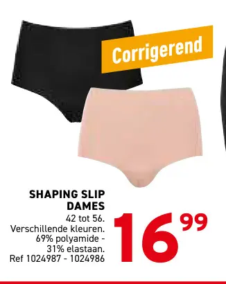 Promotie: Shaping slip dames