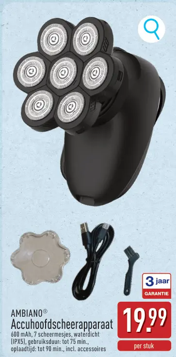 Promotie: Accuhoofdscheerapparaat