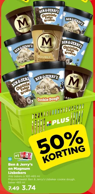 Aanbieding: Ben & Jerry's en Magnum IJsbekers