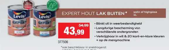 Promotie: Expert hout lak buiten
