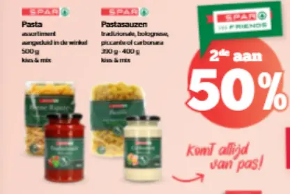 Promotie: Pasta of pastasauzen