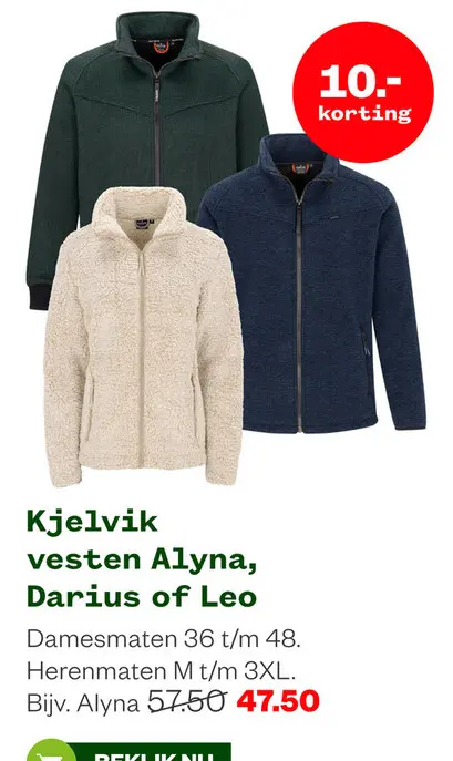 Aanbieding: vesten Alyna, Darius of Leo