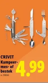 Promotie: Kampeer-mes- of bestek