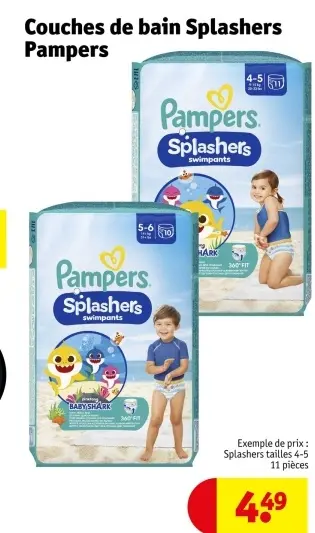 Offre: Couches de bain Splashers