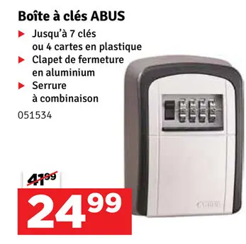 Offre: Boîte à clés