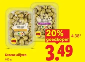 Aanbieding: Groene olijven