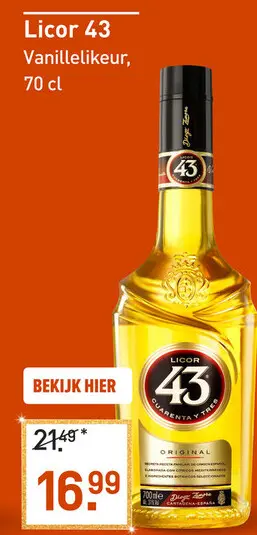 Aanbieding: Licor 43 70CL