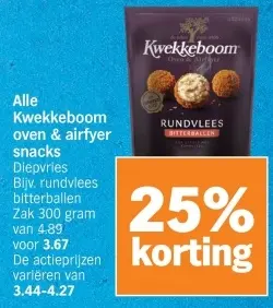 Aanbieding: Kwekkeboom oven & airfyer snacks