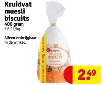 Aanbieding: muesli biscuits