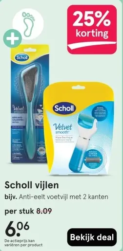 Aanbieding: Scholl vijlen