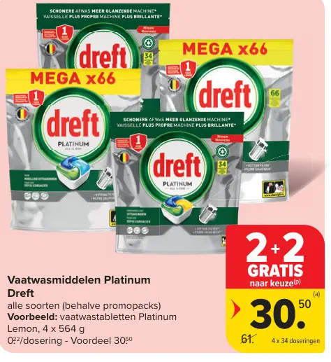 Promotie: Vaatwasmiddelen Platinum