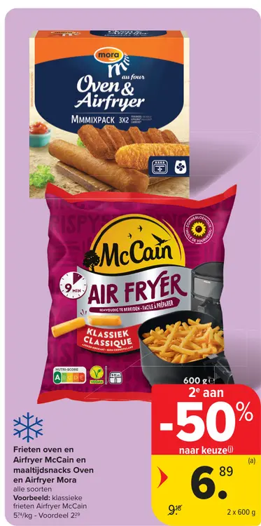 Promotie: Frieten oven en Airfryer McCain en maaltijdsn