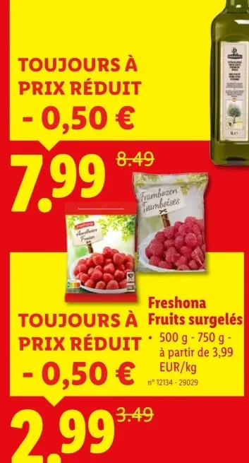 Offre: Fruits surgelés