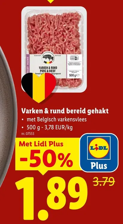 Promotie: Varken & rund bereid gehakt