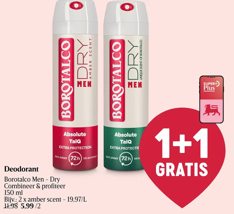Promotie: Deodorant Borotalco Men - Dry