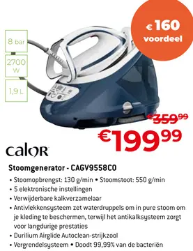 Aanbieding: Stoomgenerator - CAGV9558CO