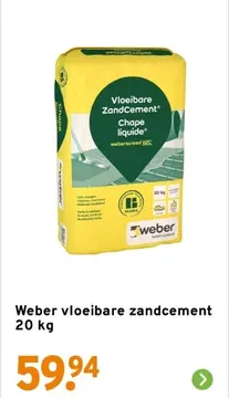 Aanbieding: Weber vloeibare zandcement